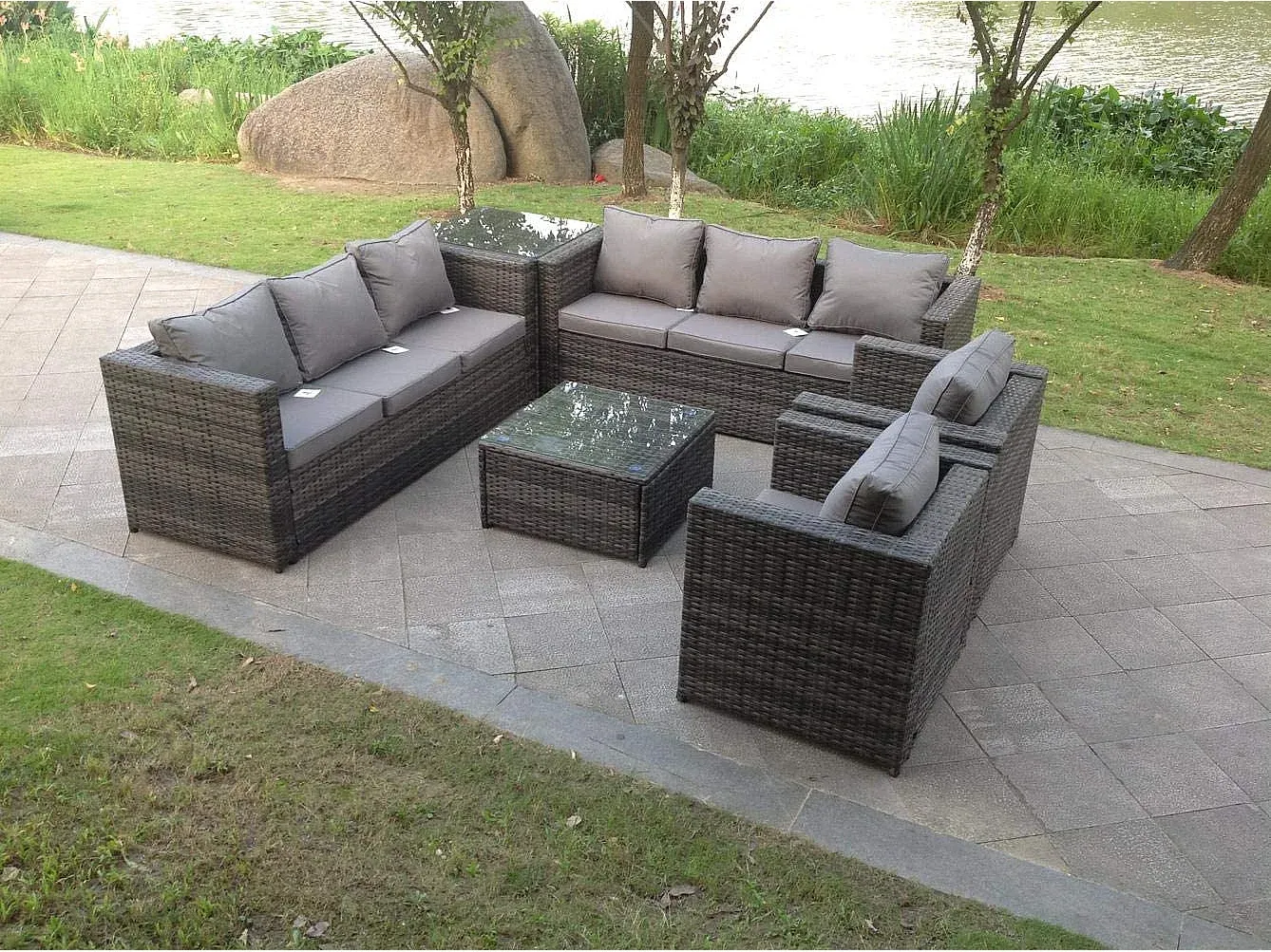 Garten,Gartenmöbel,Gartensitzgruppe im Set-Nestalumeo
