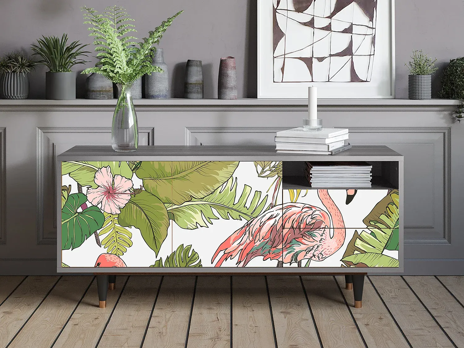 Wohnzimmer und Flur,Wohnzimmermöbel,TV-Board-Nestalumeo