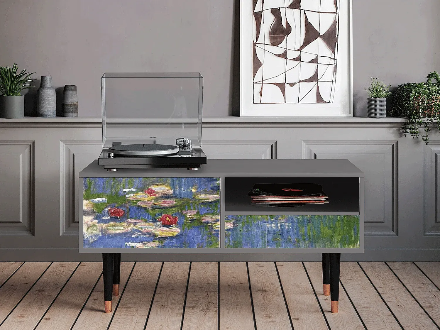 Wohnzimmer und Flur,Wohnzimmermöbel,TV-Board-Nestalumeo
