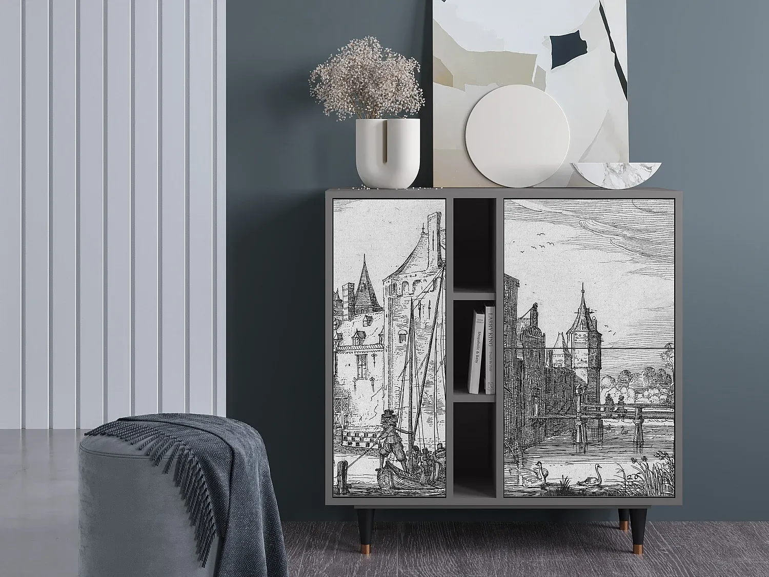 Esszimmer und Küche,Esszimmermöbel,Sideboard-Nestalumeo