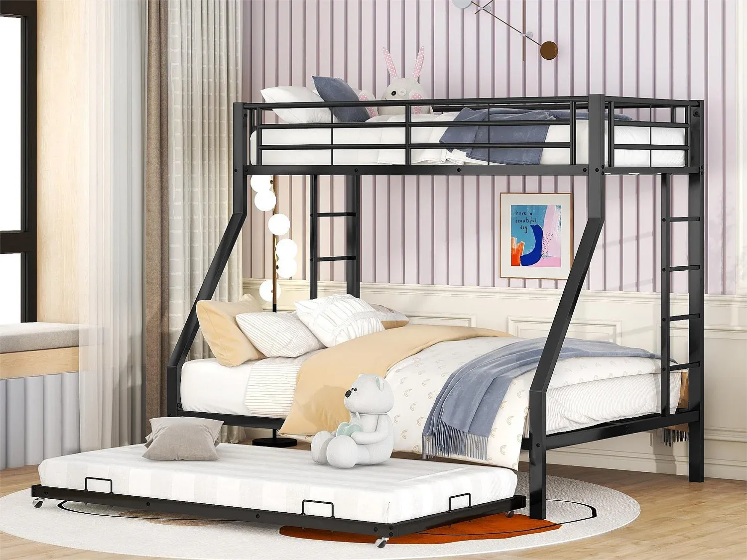 Schlafzimmer,Bereich Bett,Etagenbett-Nestalumeo