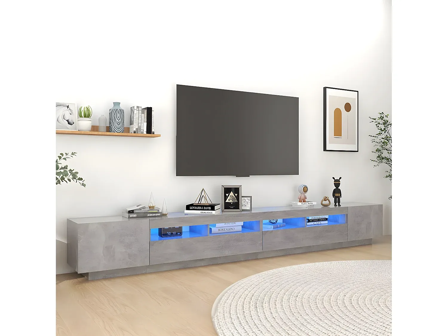 Wohnzimmer und Flur,Wohnzimmermöbel,TV-Board-Nestalumeo
