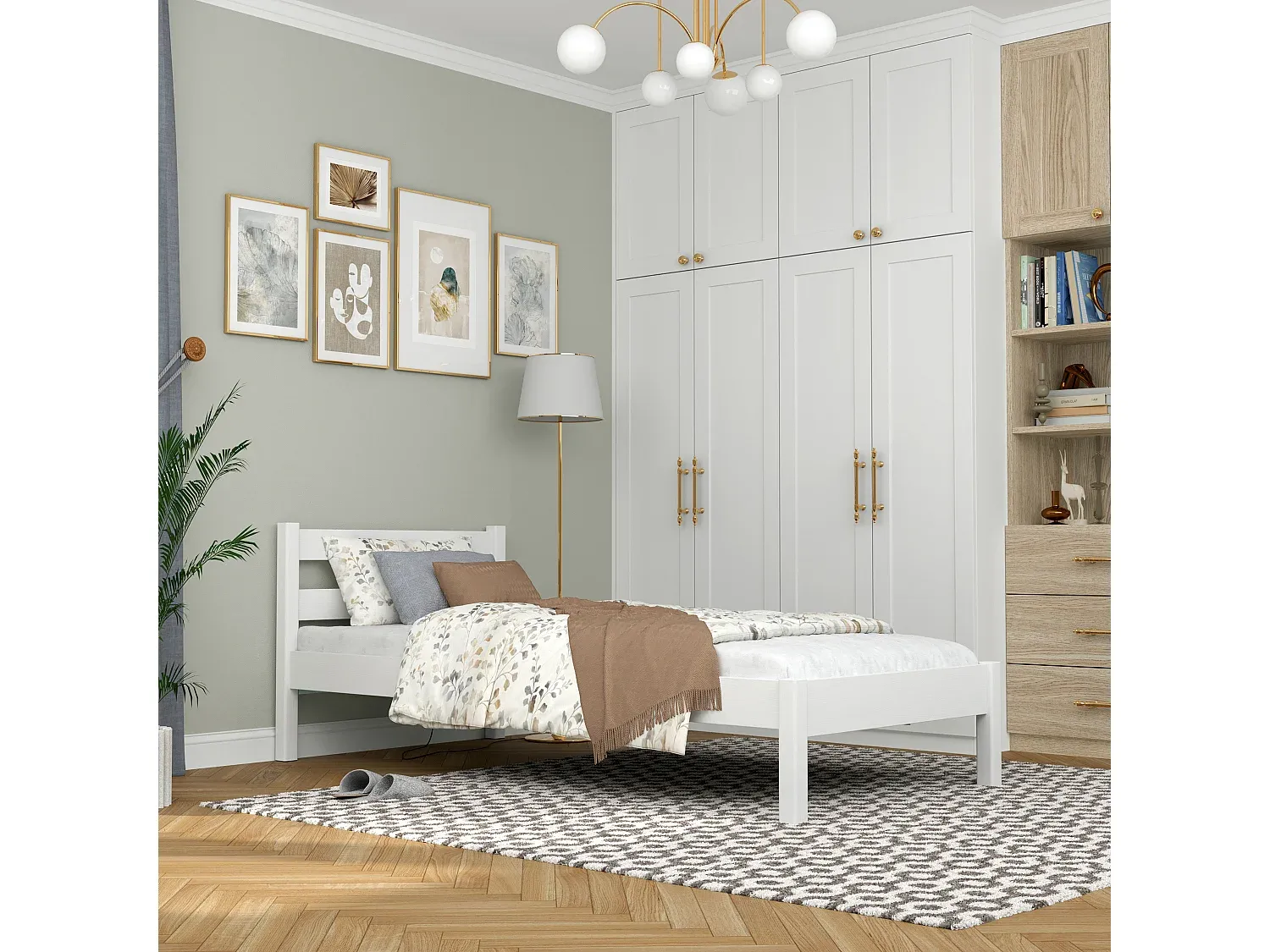 Schlafzimmer,Bereich Bett,Bettrahmen-Nestalumeo