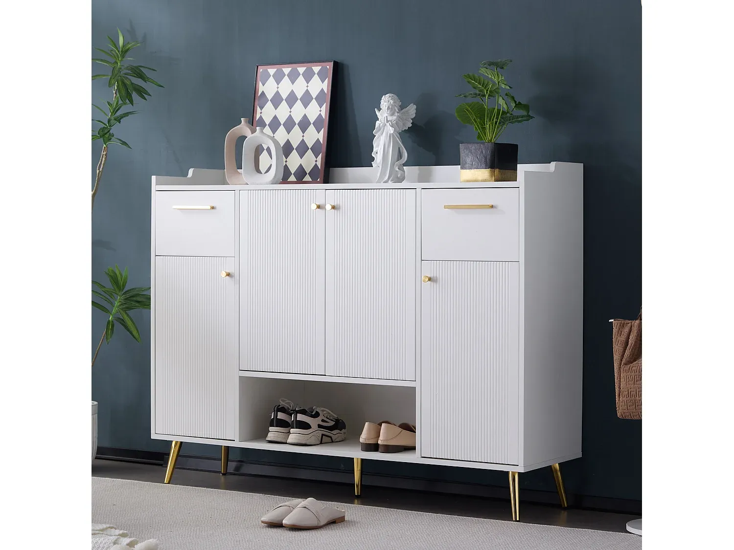 Wohnzimmer und Flur,Bereich Flurmöbel und Ordnungshelfer,Schuhschrank-Nestalumeo