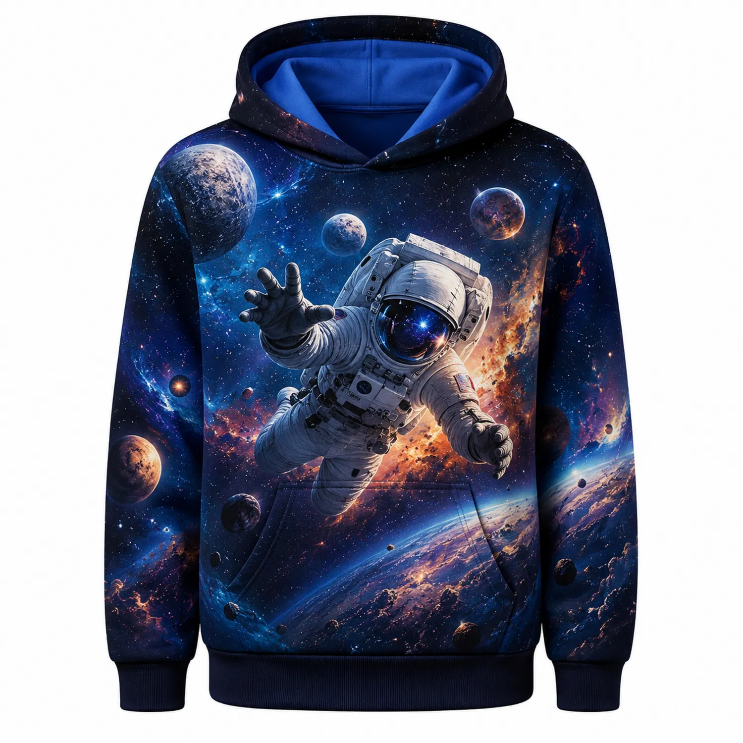 Chłopięca bluza z kapturem astronauta kosmos