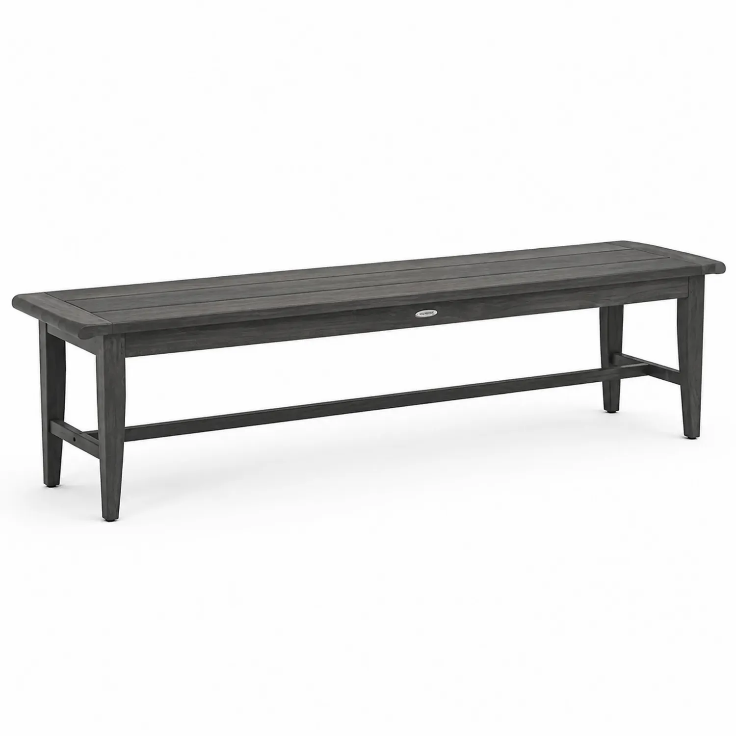Banc rectangulaire en bois d'acacia 180 cm Gris Foncé