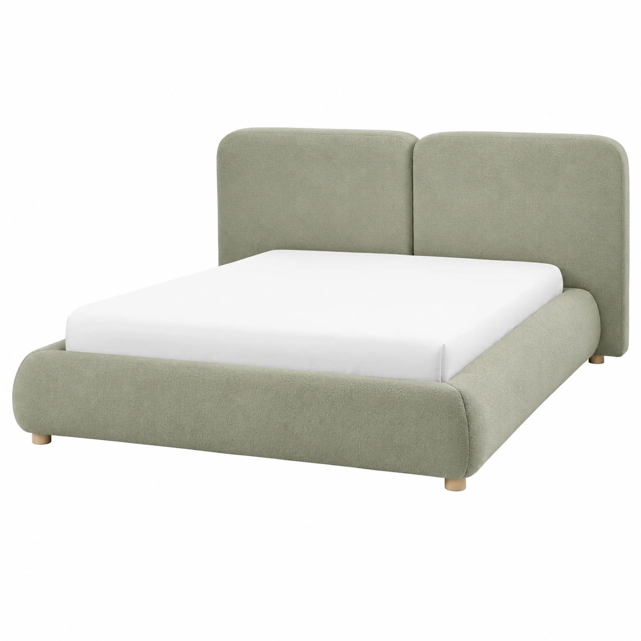 Cama tapizada envolvente para un descanso lleno de calma-Hometrailo
