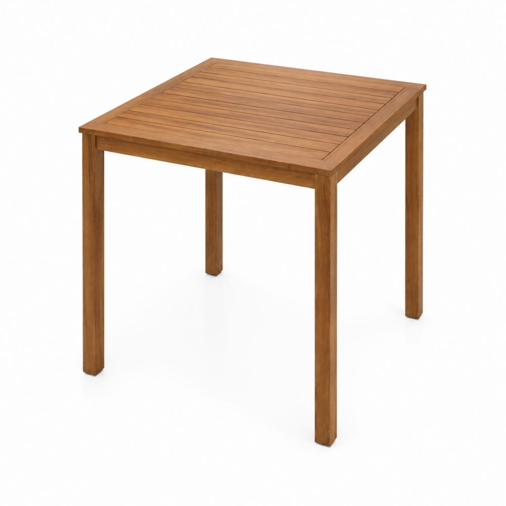 Stół ogrodowy z drewna akacjowego 70x70x75 cm Brązowy