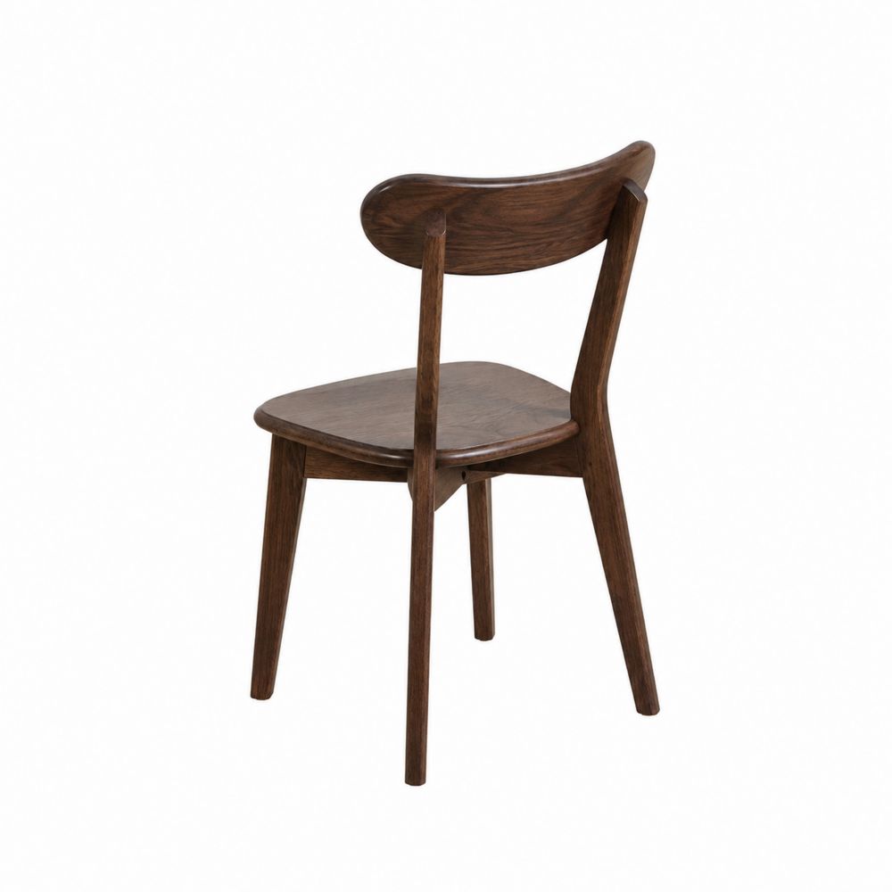 Krzesło drewniane z litego drewna brązowe 45x50x80 cm
