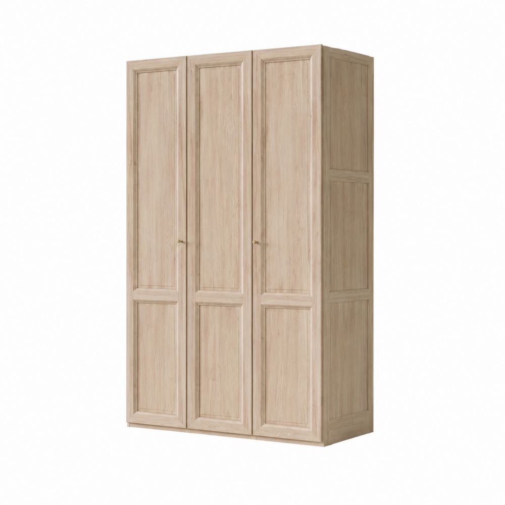 Szafa trzydrzwiowa z drewna dębowego 200x60x220 cm Dąb Naturalny