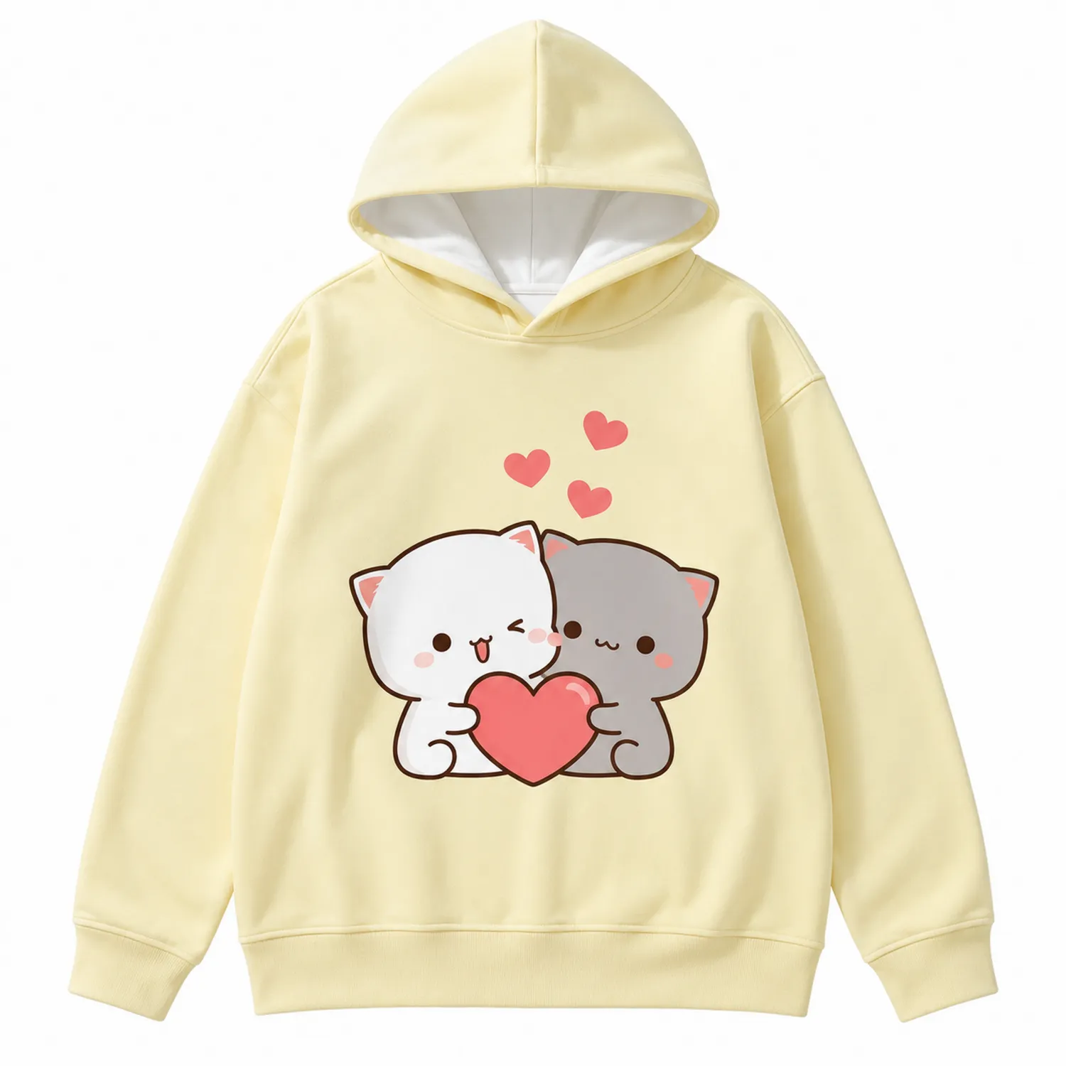 Katzen Hoodie Kinder Kapuzenpullover Langarm-Raumkulturform