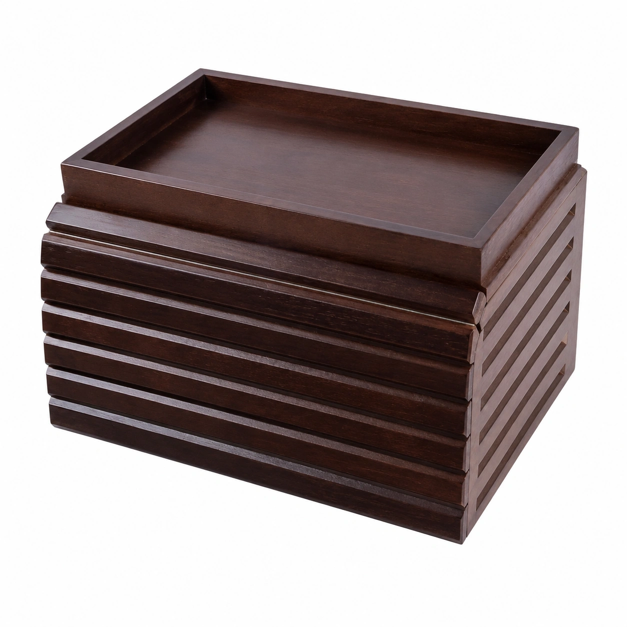Sofatablett mit Armlehne, Couch Organizer fur Fernbedienung und Ss, Abnehmbar in Braun-ElmCasa
