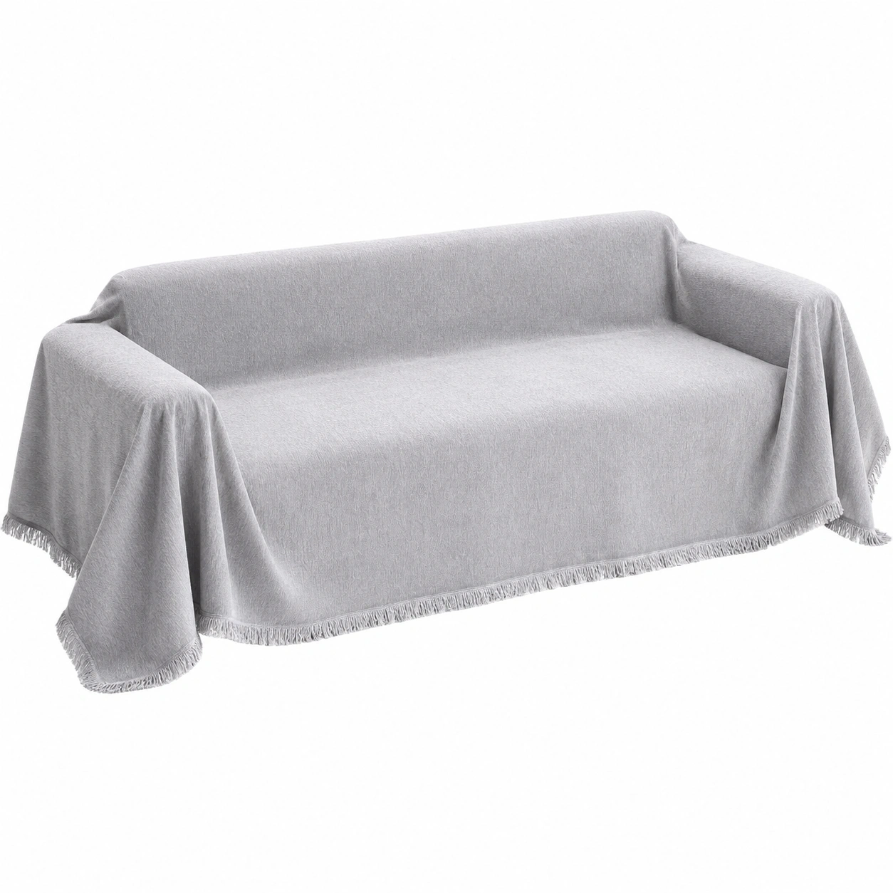 Sofaschoner fur Haustiere und Kr, Kratzfester Sofabezug in Hellgrau, Fur 1-4 Sitzplatze, Katzen- und Hundehaarschutz, Grosse 230x300 cm-PrestigeFurnish