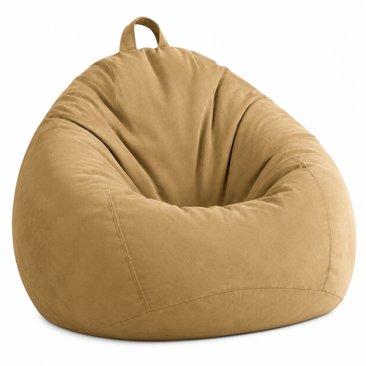 Grosser Sitzsk XL Bezug, Tropfenform ohne Fullung, fur Erwhsene und Kr, Gaming und Wohnzimmer Sofa 100x120cm (Kaffee)-PrestigeFurnish
