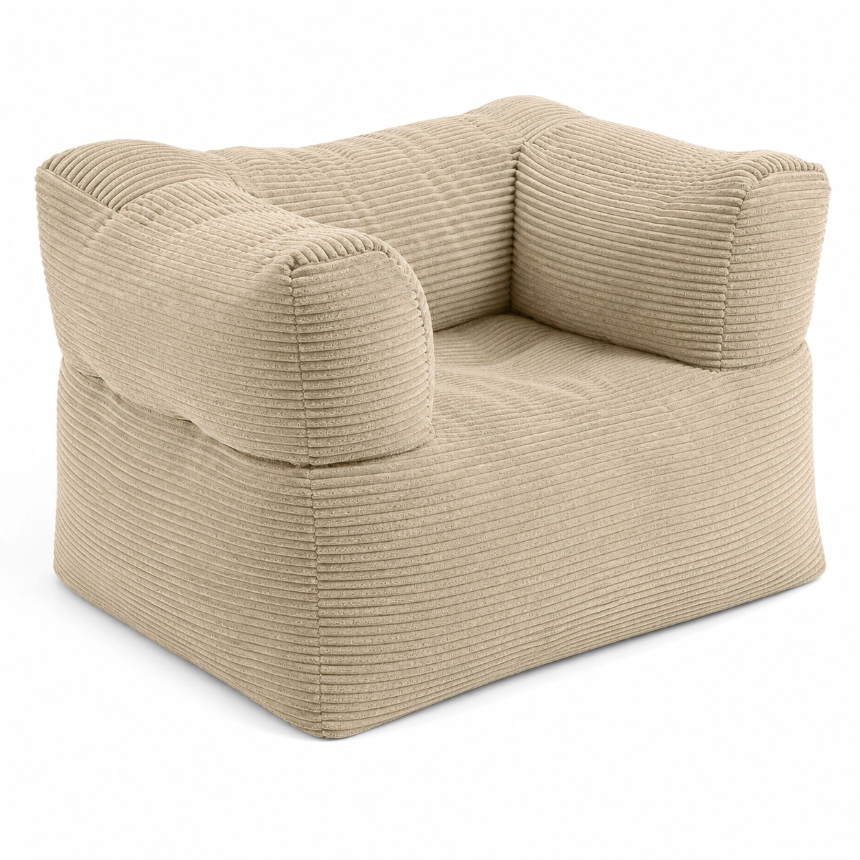 Modularer Sitzsk Sessel aus Cord fur Sofa-Set, 400 L, waschbar, ideal mit Pouf kombinierbar-PrestigeFurnish