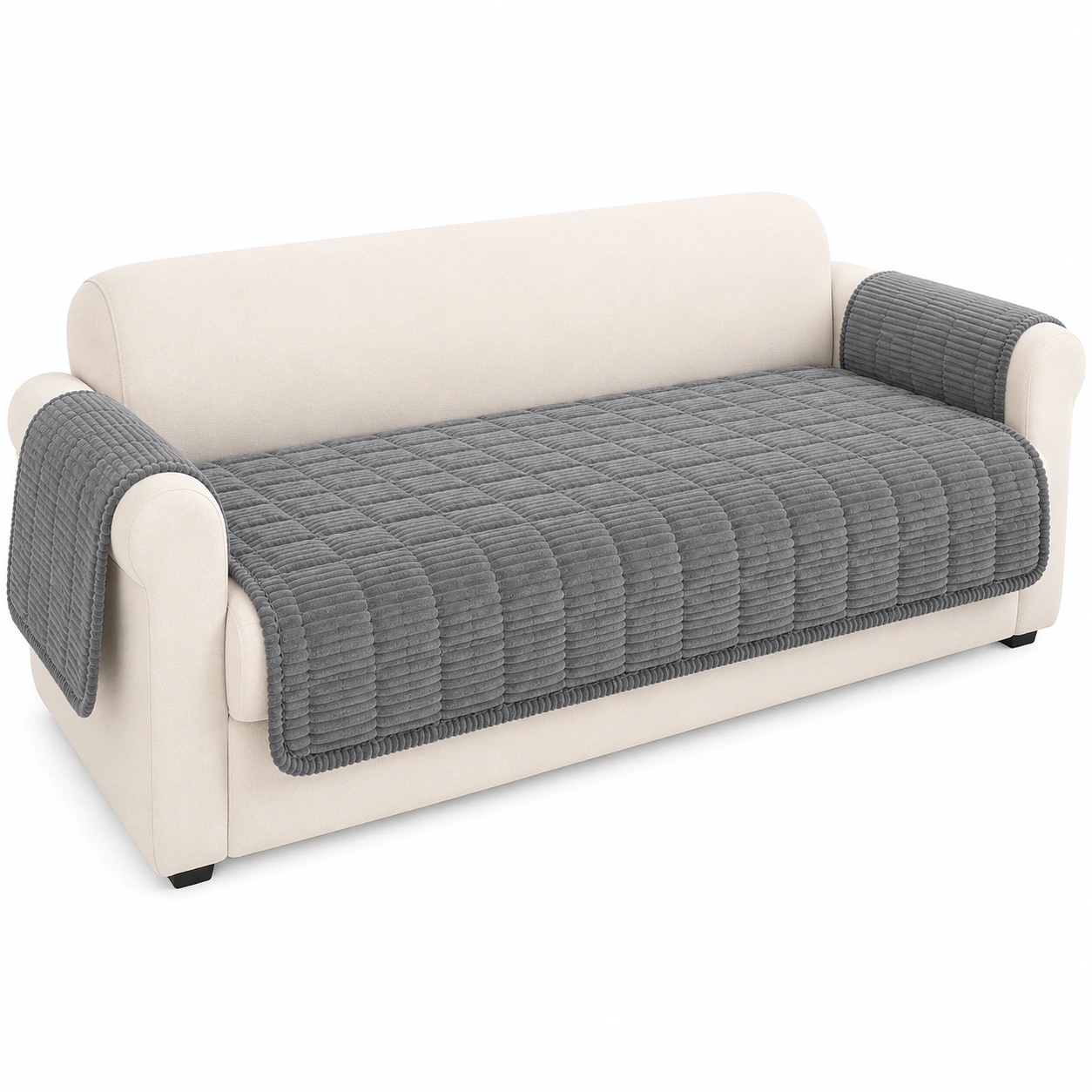 Hochwertiger Sofabezug Waschbar - Rutschfester Couchbezug fur 2-4 Sitzer, Bequem und Schutzend, Mobelschutz fur Wohnzimmer (90x160cm)-Mobelora