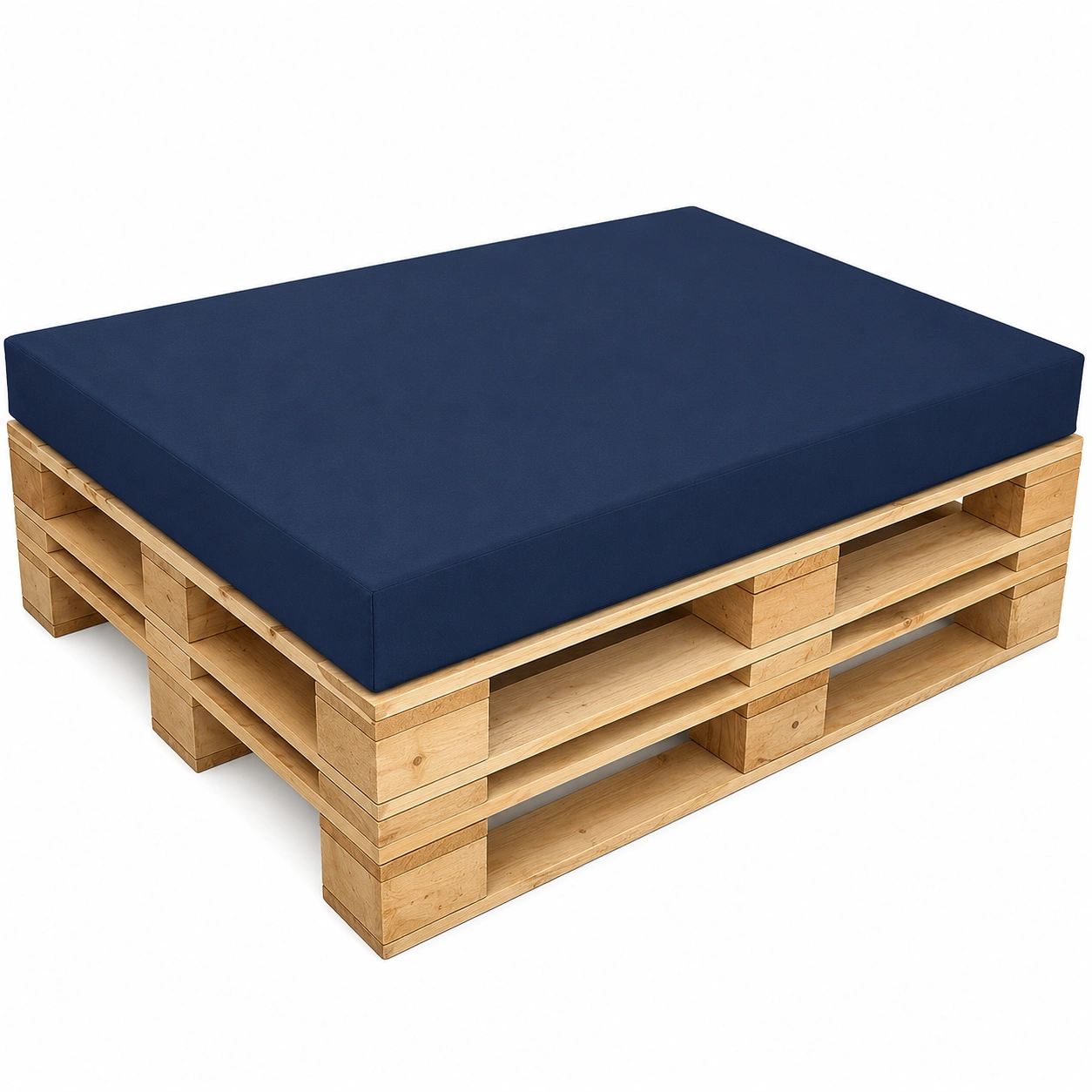 Wasserdichte Paletteissenhulle mit Reissverschluss in Marineblau, 120x80x cm-Mobelora