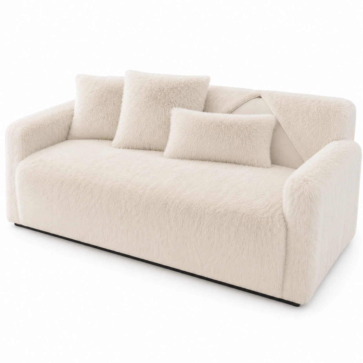 Rutschfeste Sofabezuge fur Ecksofas - 1/2/3/4 Sitzer, Beige, Tierfreundlich-Mobelora