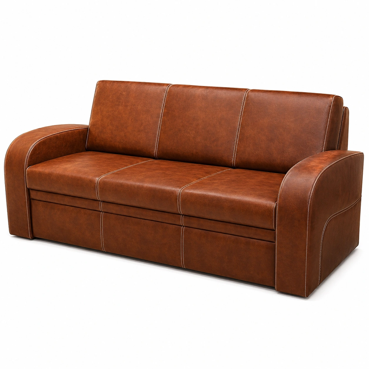 Luxurioses Oslo Ledersofa 3-Sitzer mit Schlaffution, Breite 200 cm, Vielfalt an Farben-Mobelora