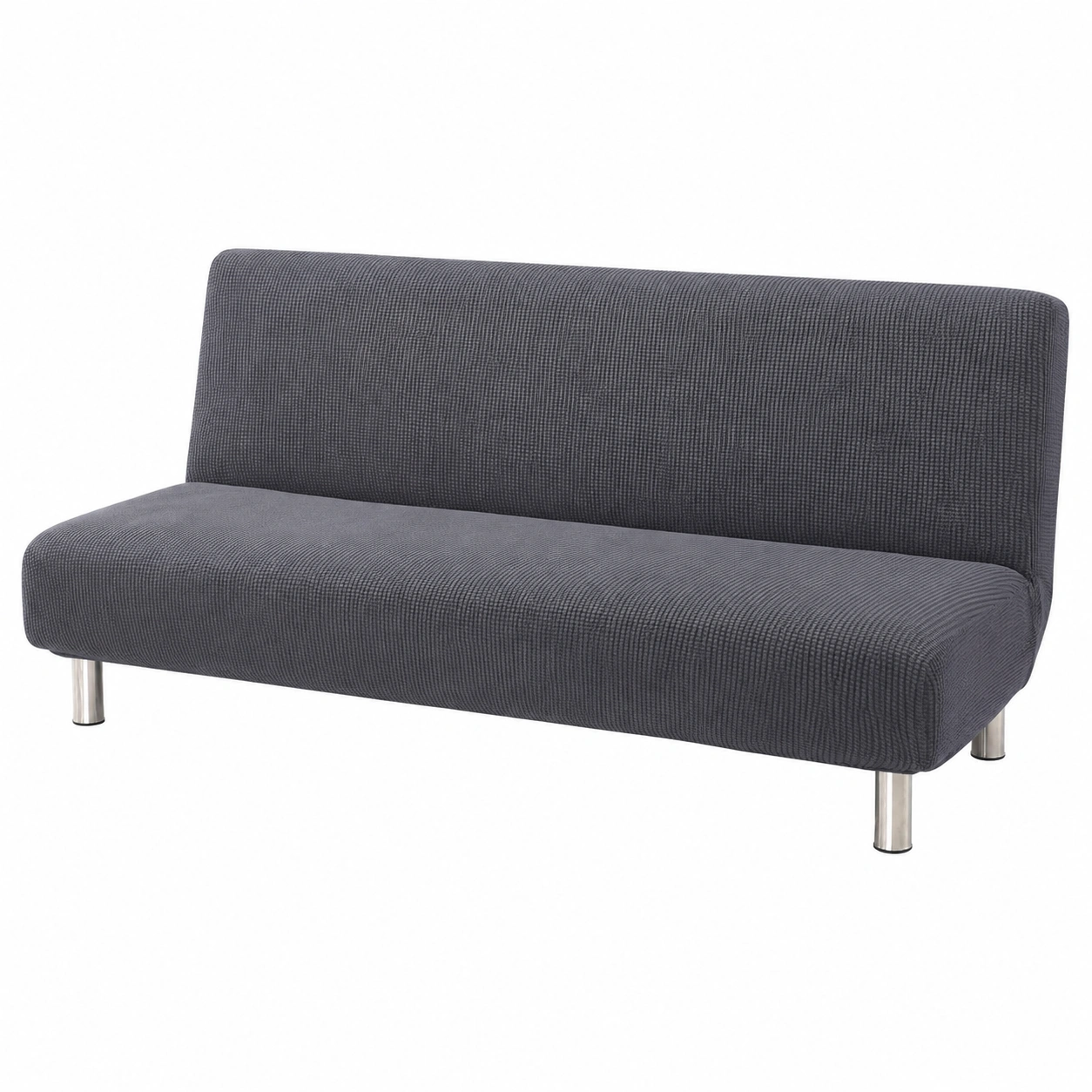 Elastischer Sofabezug fur armls Sofa 2/3-Sitzer, Wasserabweisend und Waschbar, Jquard-Stretchbezug fur Klappcouch, Grau-Mobelora