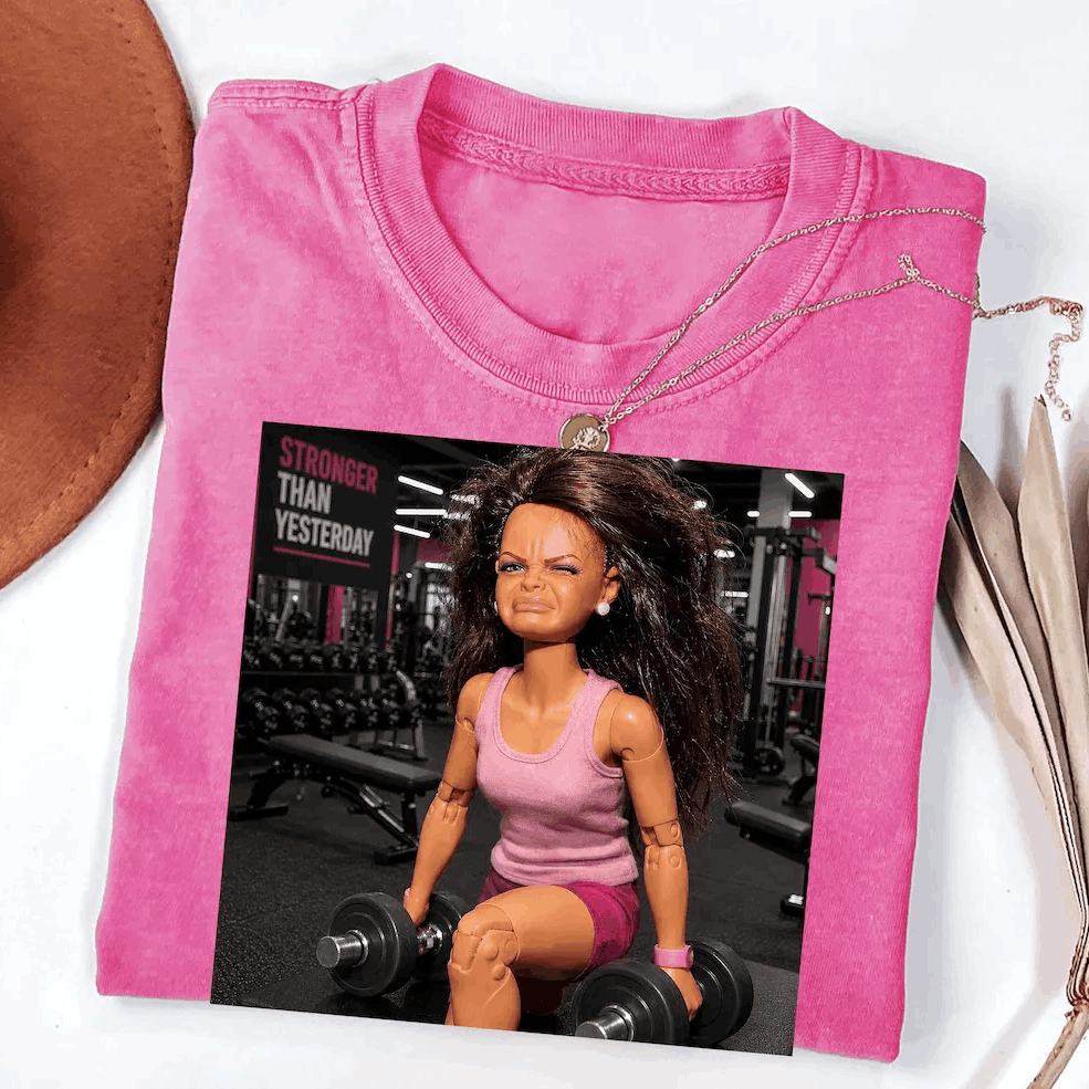 Funny Gym Doll T-shirt