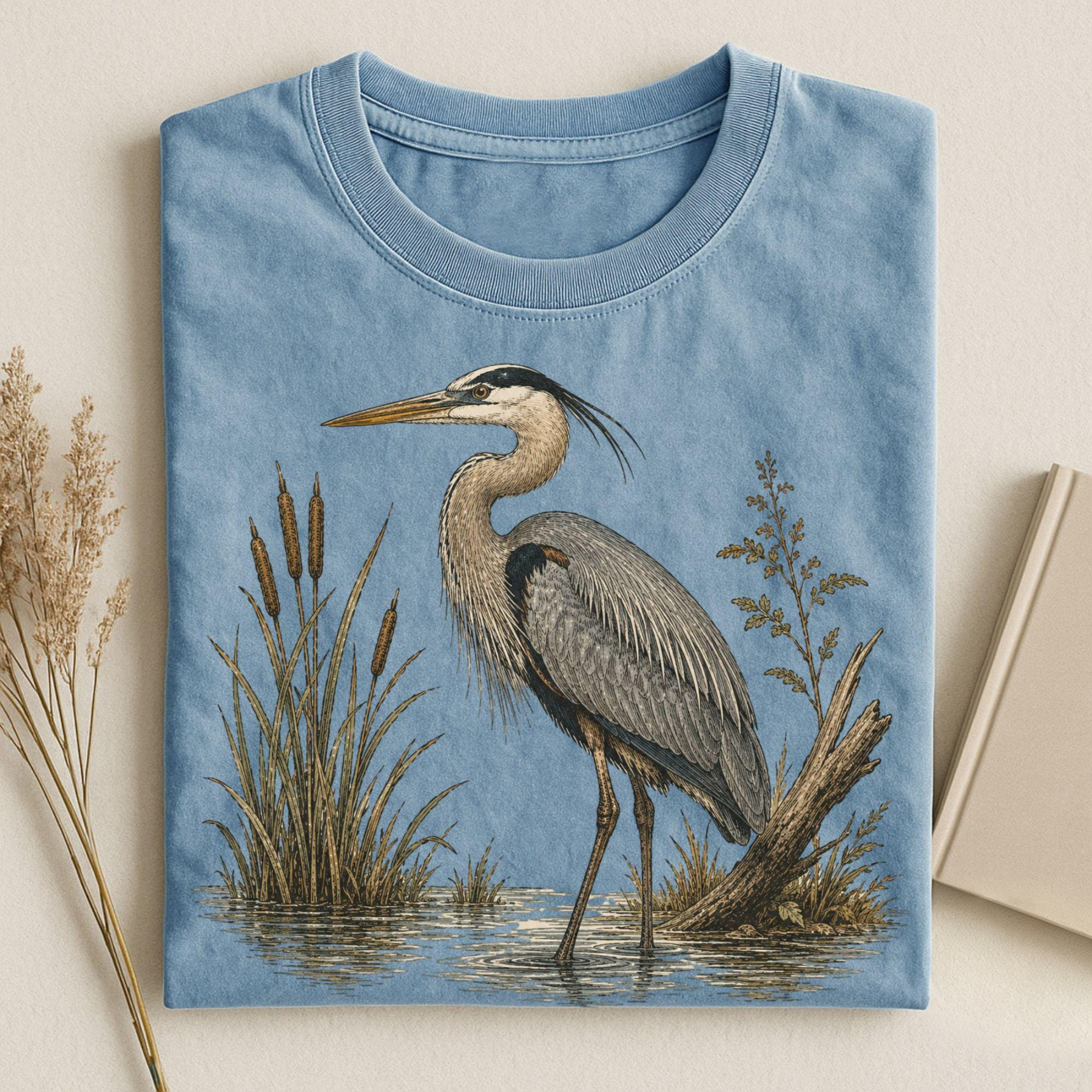 Vintage Great Blue Heron T-shirt