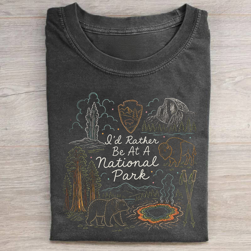 I'd Rather Be At America Parks T-shirt