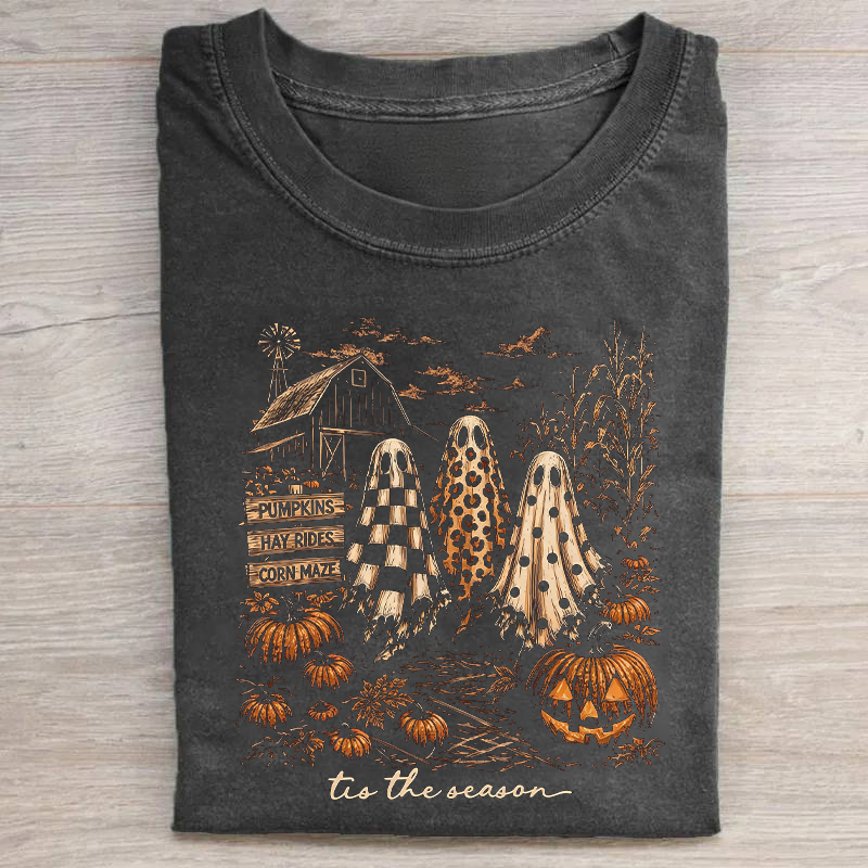Tis The Season Halloween Ghost T-shirt