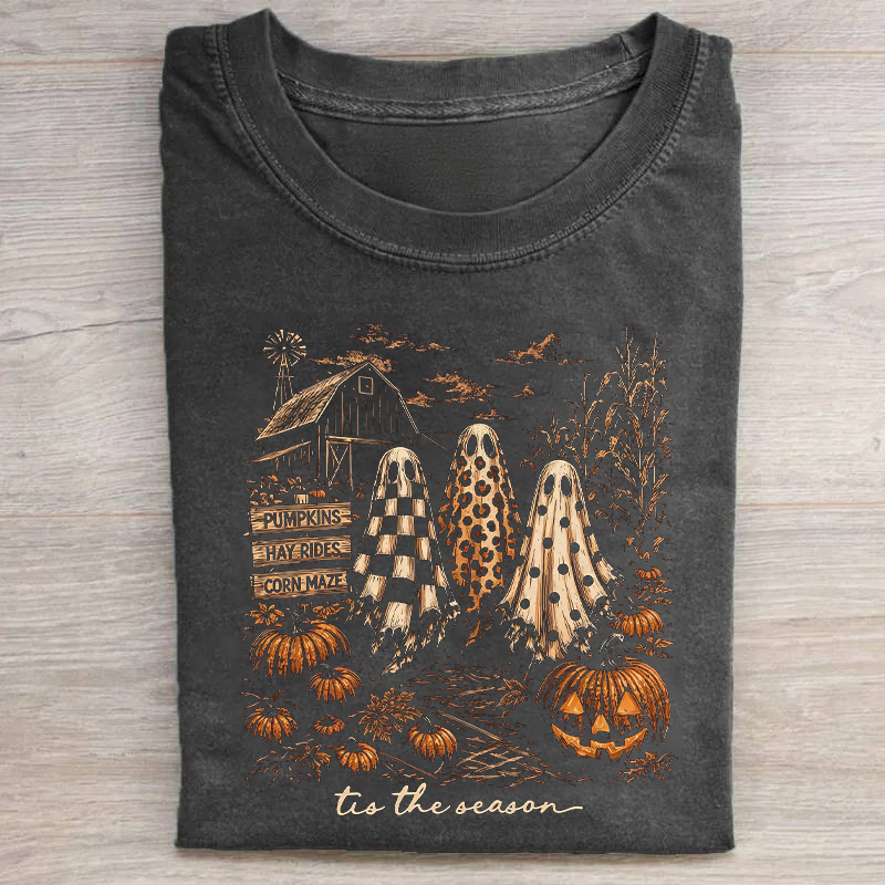Tis The Season Halloween Ghost T-shirt