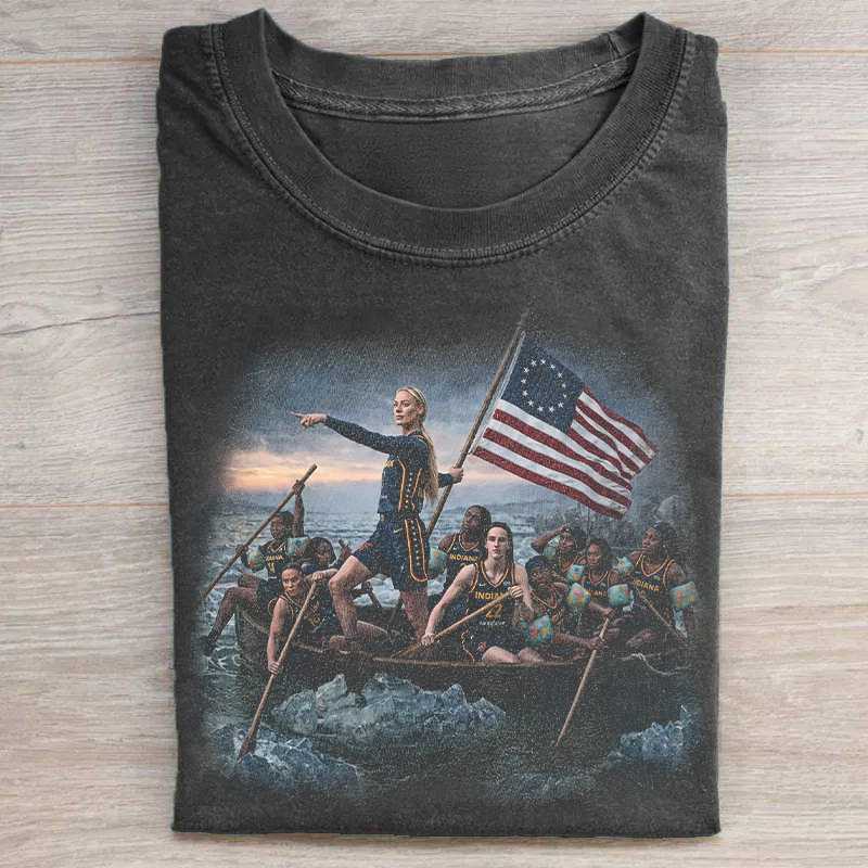 Sophie Cunningham Caitlin Clark Crossing The Delaware T-shirt