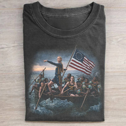 Sophie Cunningham Caitlin Clark Crossing The Delaware T-shirt