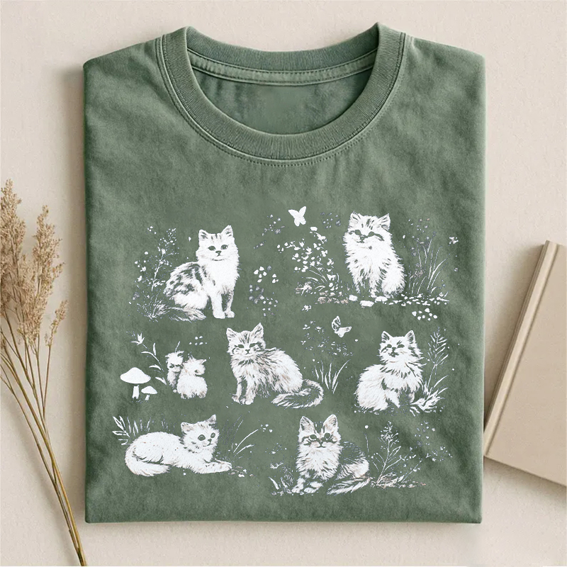 Cute Cats Nature T-shirt