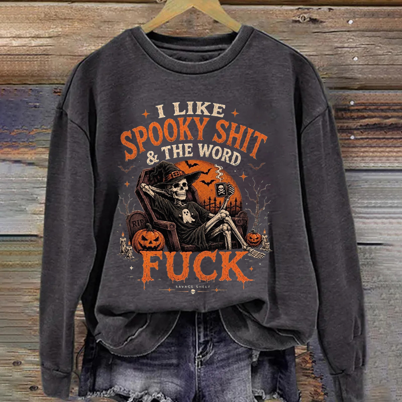 Halloween Skeleton Pumpkin Sweatshirt