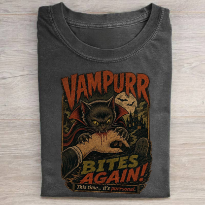 Vintage Cat Halloween T-shirt