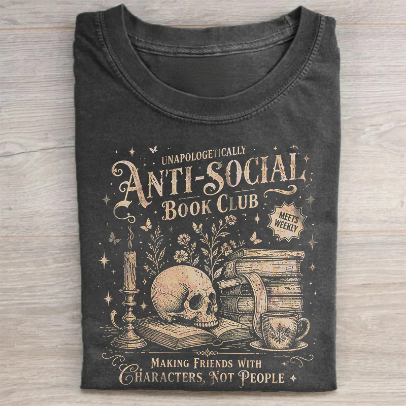 Anti-Social Book Club T-shirt
