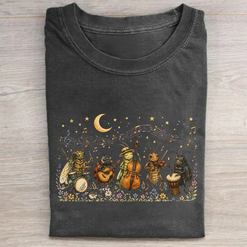 Whimsical Bug Orchestra T-shirt