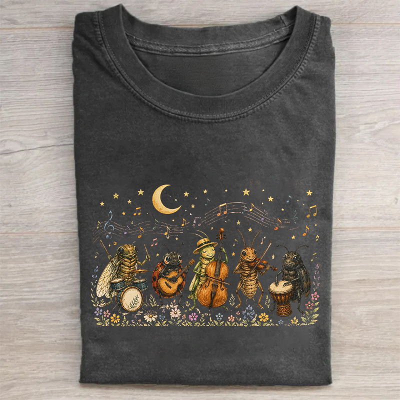 Whimsical Bug Orchestra T-shirt