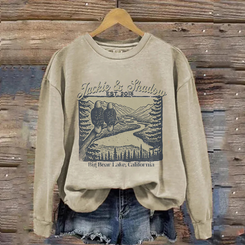 Jackie & Shadow Big Bear Lake California Sweatshirt