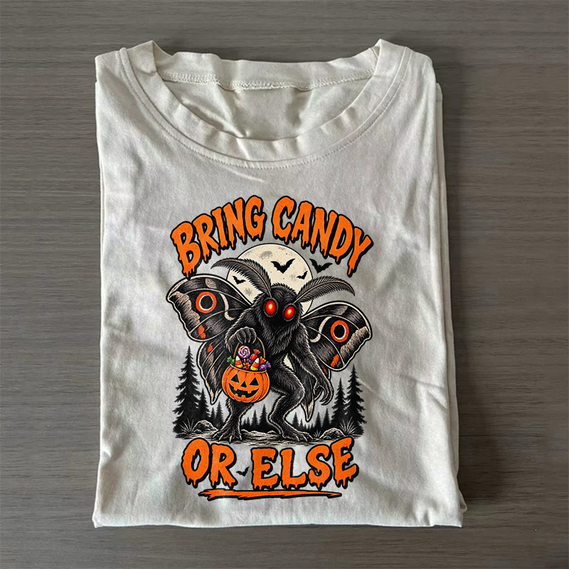 Bring Candy or Else Mothman T-shirt