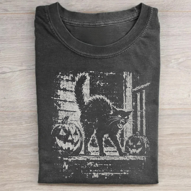 Cat Jack-o-lantern T-shirt