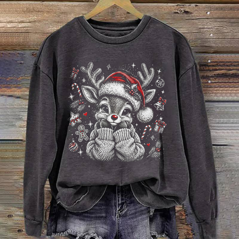 Cute Christmas Reindeer Sweatshirt