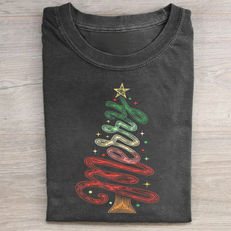 Retro Merry Christmas T-shirt
