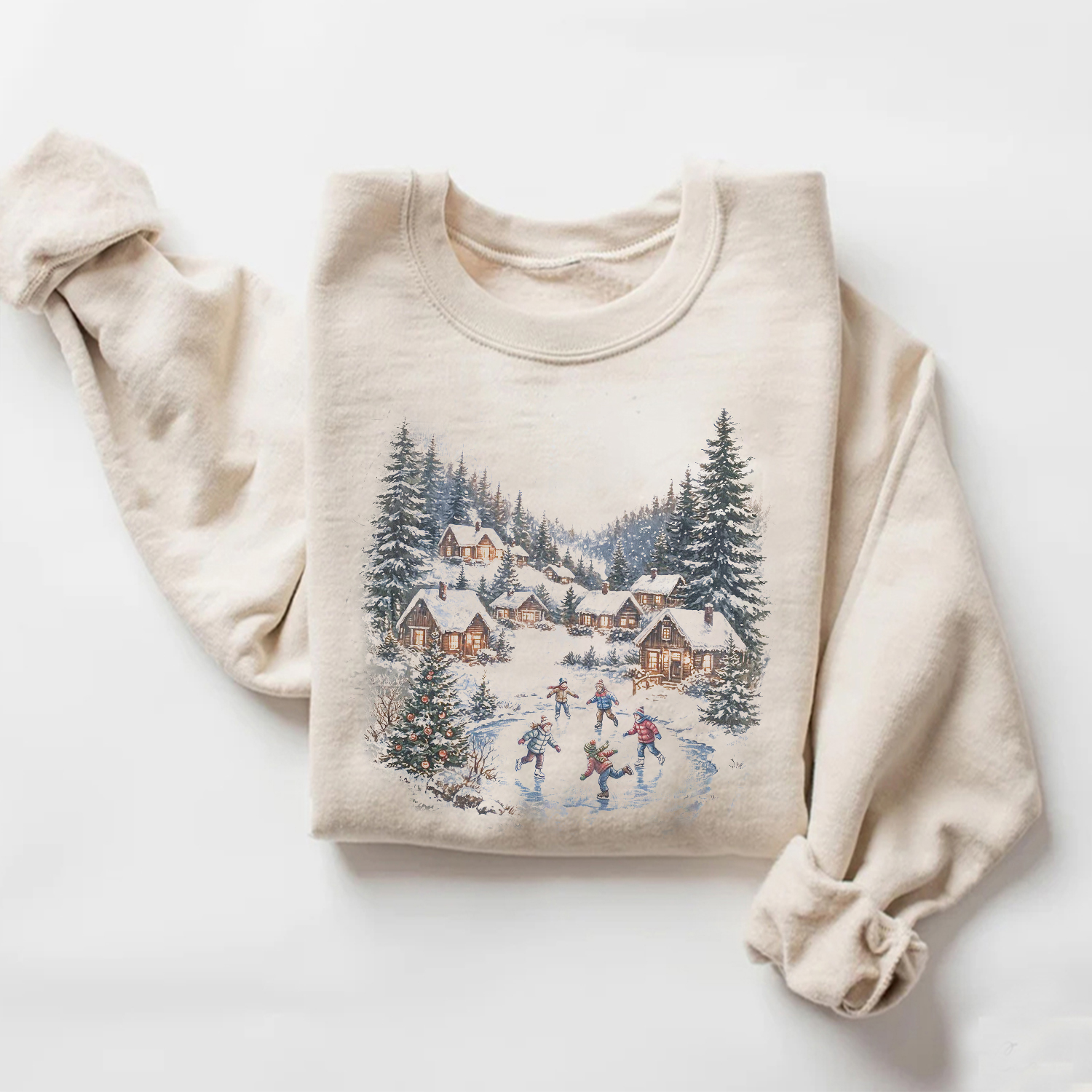 Cozy Cabin Holiday Christmas Sweatshirt