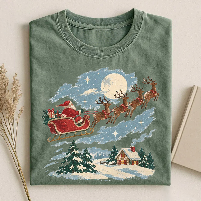 Vintage Christmas Deer T-shirt