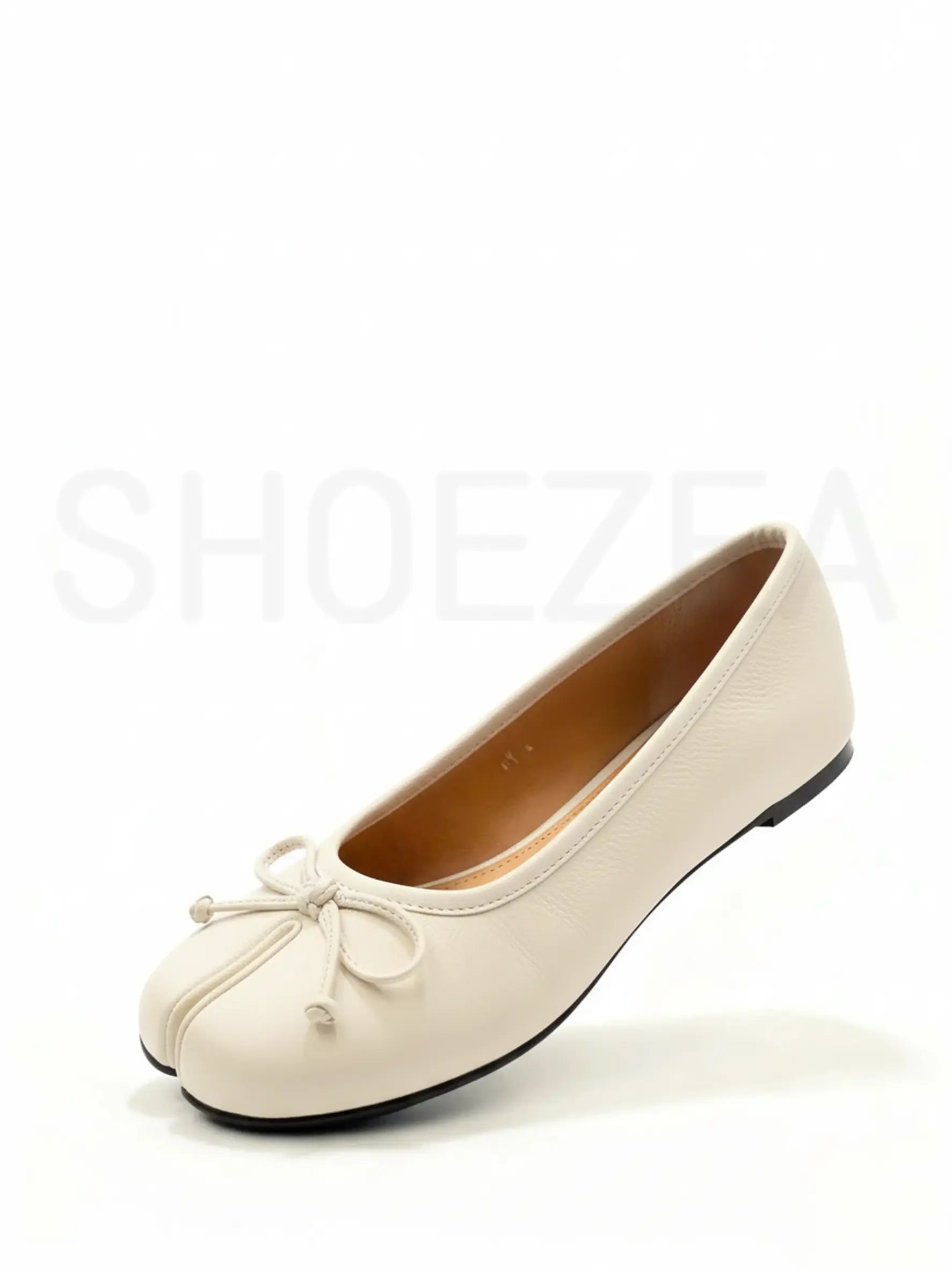 Women’s Split-Toe Tabi Ballet Flats with Elegant Bow Detail
