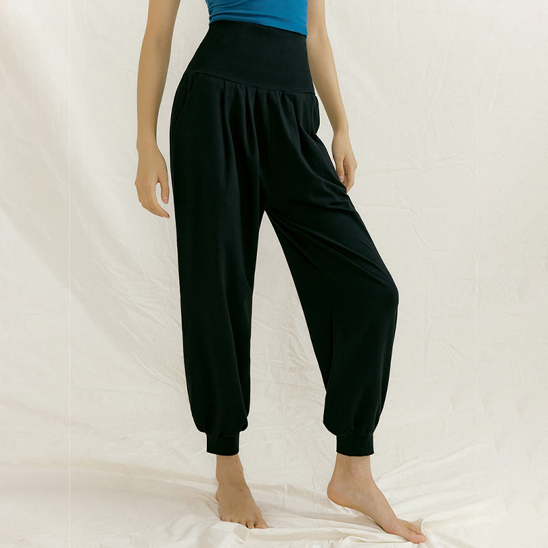 Olivenorma Straight Bloomers Yoga Pants - Black - L - image 0