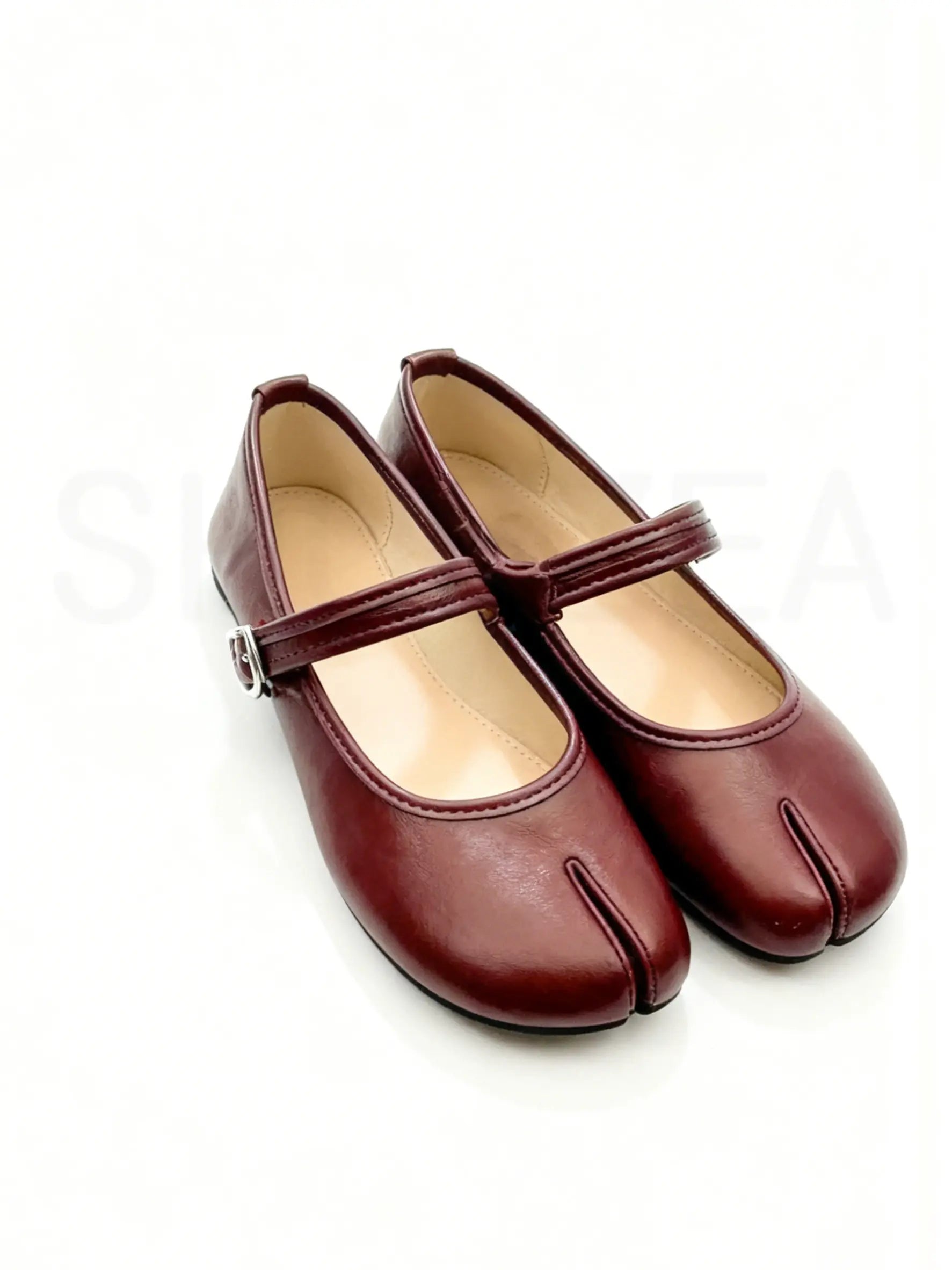 Split-Toe Round-Front Tabi Flats for Everyday Wear