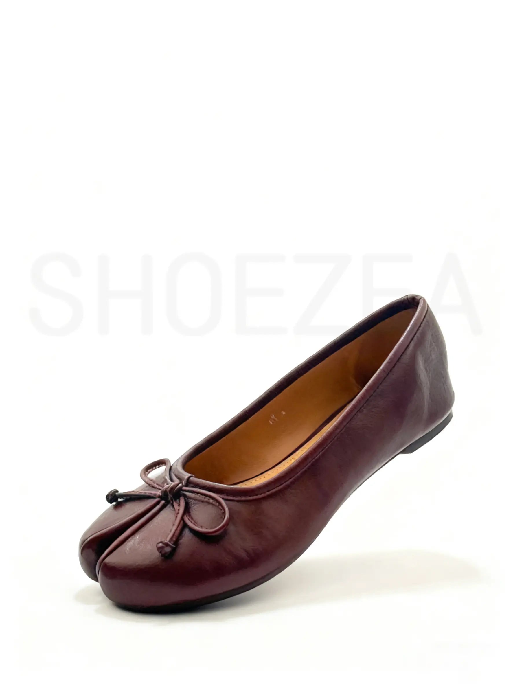 Women’s Split-Toe Tabi Ballet Flats with Elegant Bow Detail