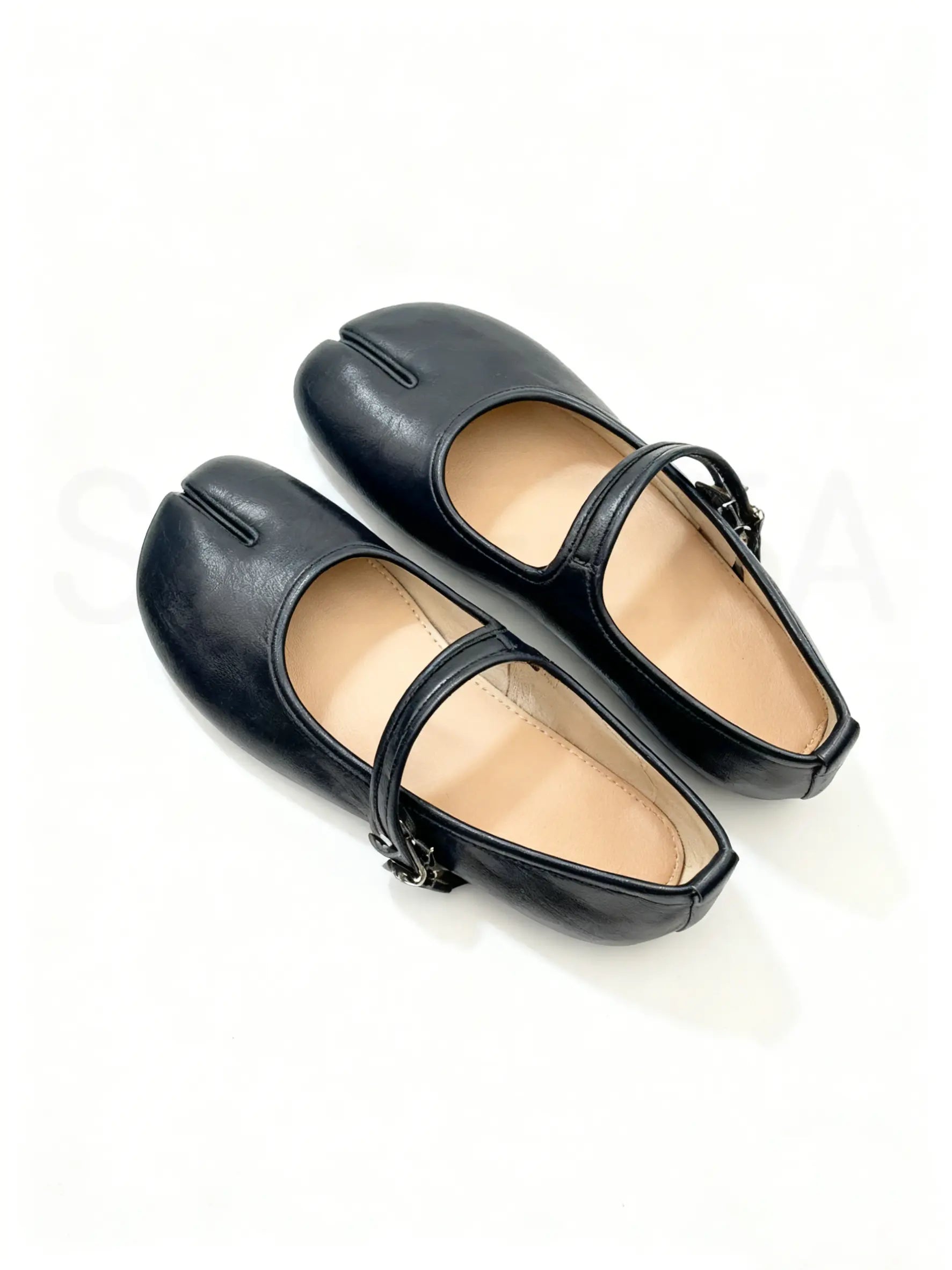 Split-Toe Round-Front Tabi Flats for Everyday Wear
