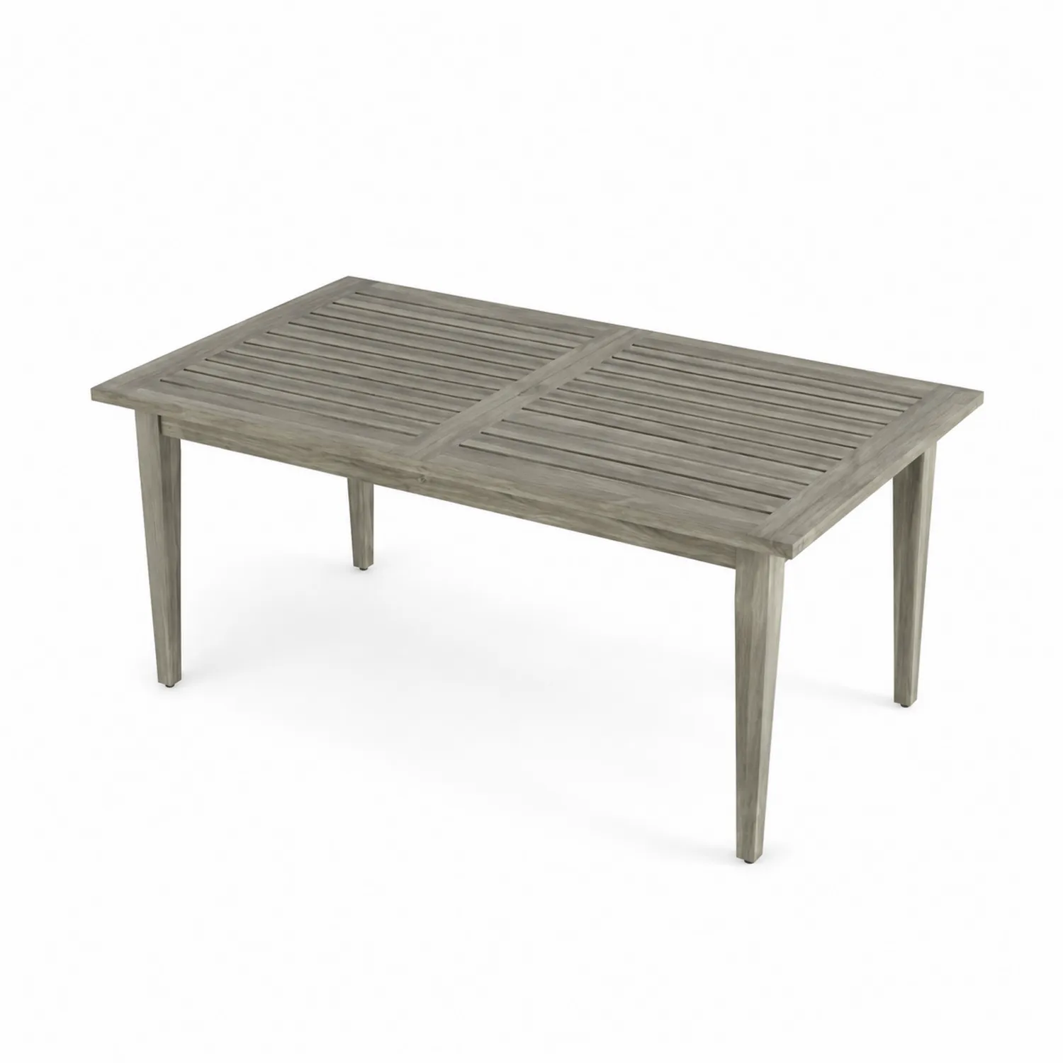 Table d'extérieur rectangulaire en bois d'acacia 160 x 90 x 75 cm